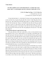 TỔ CHỨC KHÔNG GIAN LÃNH THỔ KINH TẾ - XÃ HỘI VIỆT NAM: NHẬN THỨC VÀ HÀNH ĐỘNG HƯỚNG TỚI PHÁT TRIỂN BỀN VỮNG