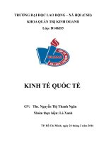 tiểu luận về tổ chức thương mại thế giới WTO