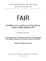 NGHIÊN CỨU CƠ BẢN VÀ ỨNG DỤNG CÔNG NGHỆ THÔNG TIN