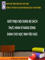 Giới thiệu nội dung bộ sách thực hành kĩ năng sống dành cho học sinh tiểu học
