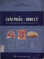 Giải phẫu sinh lý, dùng cho các trường trung học y tế