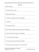 Chiến lược kinh doanh quốc tế của công ty cổ phần may 10