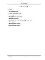 Bảng kiểm chi tiết tiền lâm sàng 3