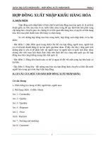 Tiểu luận môn quản trị xuất nhập khẩu chủ đề hợp đồng xuất nhập khẩu hàng hóa