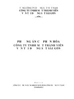 PHƯƠNG ÁN CỔ PHẦN HÓA CÔNG TY TNHH MỘT THÀNH VIÊN VẬN TẢI ĐƯỜNG SẮT SÀI GÒN
