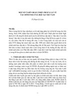 MỘT SỐ Ý KIẾN HOÀN THIỆN PHÁP LUẬT VỀ TÀI CHÍNH NHÀ Ở XÃ HỘI TẠI VIỆT NAM