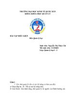 Bài tập điều khiển môn quản lý