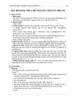 SỐT kéo dài CHƯA rõ NGUYÊN NHÂN ở TRẺ EM 