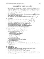 hội chứng thực bào máu 