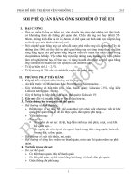 SOI PHẾ QUẢN BẰNG ỐNG SOI mềm ở TRẺ EM 