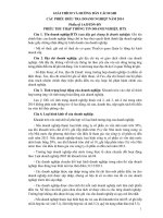 GIẢI THÍCH VÀ HƯỚNG DẪN CÁCH GHI CÁC PHIẾU ĐIỀU TRA DOANH NGHIỆP NĂM 2014