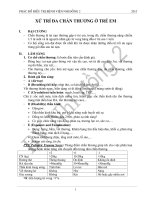 XỬ TRÍ ĐA CHẤN THƯƠNG Ở TRẺ EM