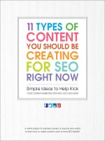11 types of content you should be creating for SEO right now 