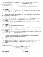 Đề kiểm tra chất lượng giáo viên lần 2 năm 2016