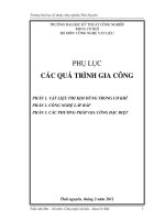 Phụ Lục Các Quá Trình Gia Công Cơ Khí