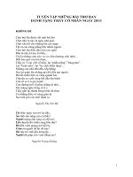 Tuyển tập những bài thơ hay dành tặng thầy cô nhân ngày 20 11