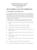 ĐỀ TÀI KHÓA LUẬN TỐT NGHIỆP K34