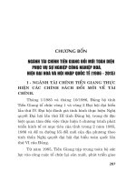 NGÀNH TÀI CHÍNH TIỀN GIANG ĐỔI MỚI TOÀN DIỆN PHỤC VỤ SỰ NGHIỆP CÔNG NGHIỆP HOÁ,HIỆN ĐẠI HOÁ VÀ HỘI NHẬP QUỐC TẾ (1986 - 2015)