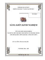 Tạo hứng thú cho học sinh trong các bài học thuộc chủ đề đạo đức môn giáo dục công dân –lớp 9