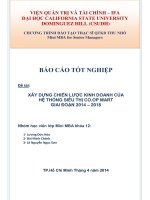 XÂY DỰNG CHIẾN LƯỢC KINH DOANH CỦA HỆ THỐNG SIÊU THỊ CO.OP MART GIAI ĐOẠN 2014 – 2018
