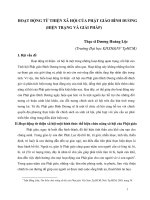 HOẠT ĐỘNG TỪ THIỆN XÃ HỘI CỦA PHẬT GIÁO BÌNH DƯƠNG (HIỆN TRẠNG VÀ GIẢI PHÁP)