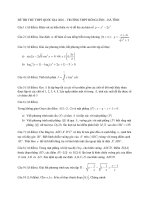 ĐỀ THI THỬ  TOÁN TRƯỜNG HỒNG LĨNH   hà TĨNH