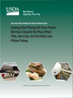 Hướng Dẫn Phòng Vệ Thực Phẩm Khi Vận Chuyển Và Phân Phối Thịt, Gia Cầm, Và Chế Biến Sản Phẩm Trứng