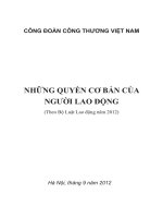 NHỮNG QUYỀN CƠ BẢN CỦA NGƯỜI LAO ĐỘNG