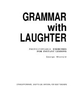 Học  làm bài tập ngữ pháp qua truyện cười  Grammar with laughter