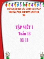 TAP VIET LOP 1 tuần 13