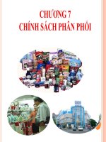 Chương 7 chính sách phân phối 