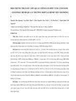 HỘI CHỨNG THẬN HƯ LIÊN QUAN VIÊM GAN SIÊU VI B: LÂM SÀNG – GIẢI PHẪU BỆNH QUA 15 TRƢỜNG HỢP TẠI BỆNH VIỆN NHI ĐỒNG