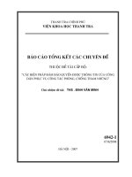 Các biện pháp bảo đảm quyền được thông tin của công dân phục vụ công tác phòng, chống tham nhũng  Tập hợp các chuyên đề