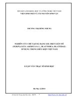 Nghiên cứu chế tạo bả dạng Gel diệt gián Mỹ áp dụng trong điều kiện Việt Nam