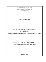 Xây dựng chiến lược kinh doanh bất động sản của công ty cổ phần phát triển đô thị từ liêm