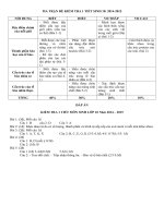 Đề kiểm tra 1 tiết sinh học 10   phát triển năng lực 