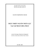 Phát triển nguồn nhân lực tại tập đoàn hòa phát