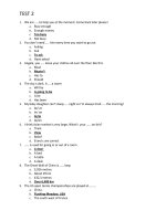 Test 2 tiếng anh cơ bản 2 