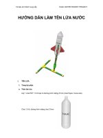 Hướng dẫn làm tên lửa nước