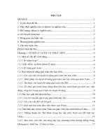 Rèn luyện kĩ năng giải toán về phương trình đường thẳng trong không gian cho học sinh lớp 12 tỉnh Lai Châu