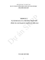 TỰ ĐÁNH GIÁ CỦA TRƯỜNG MẦM NON (Dành cho cán bộ quản lý và giáo viên mầm non)