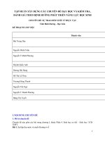 Trao đổi nước ở TV bình dương   bạc liêu 