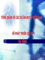 Tổng quan về các dự án BOT tại việt nam 