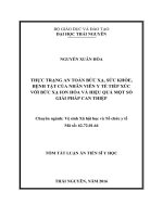 Thực trạng an toàn bức xạ, sức khỏe, bệnh tật của nhân viên y tế tiếp xúc với bức xạ ion hóa và hiệu quả một số giải pháp can thiệp (TT)