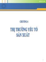 Chương 6 thị trường các yếu tố sản xuất 