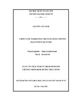 Chiến lược marketing cho ngân hàng thương mại cổ phần quân đội 