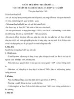 CHUYÊN đề vấn đề sử DỤNG và bảo vệ tự NHIÊN 