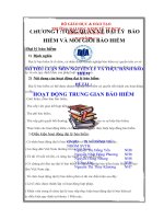 Hoạt động của trung gian bảo hiểm 