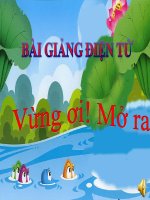 Bài giảng điện tử đề tài Vừng ơi mở ra