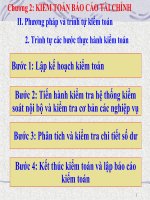 Chương 2  KIỂM TOÁN báo cáo tài CHÍNH 